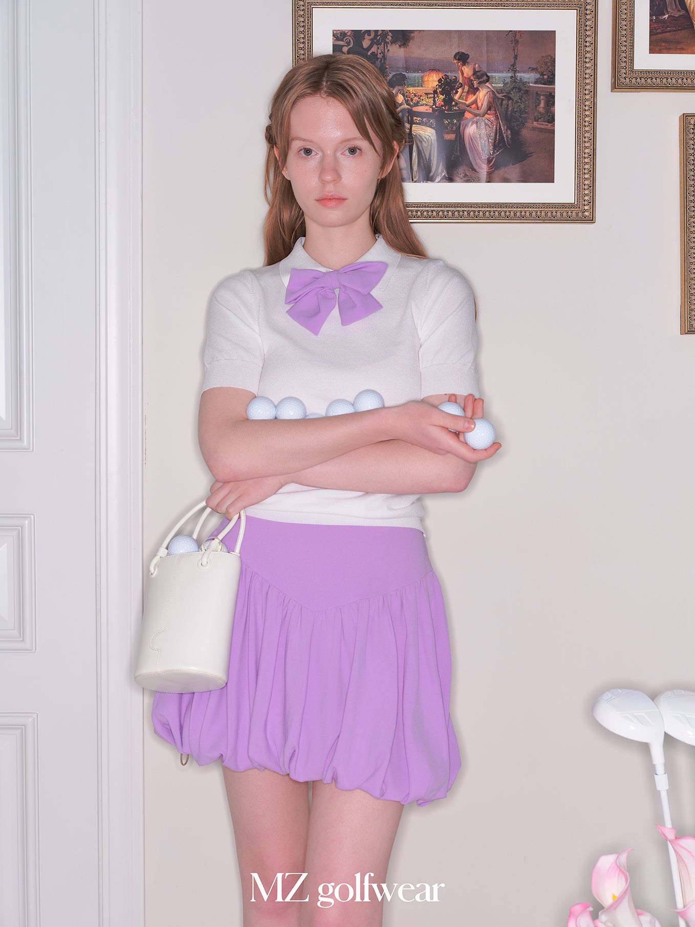 Champagne /purple  Balloon  Golf Set